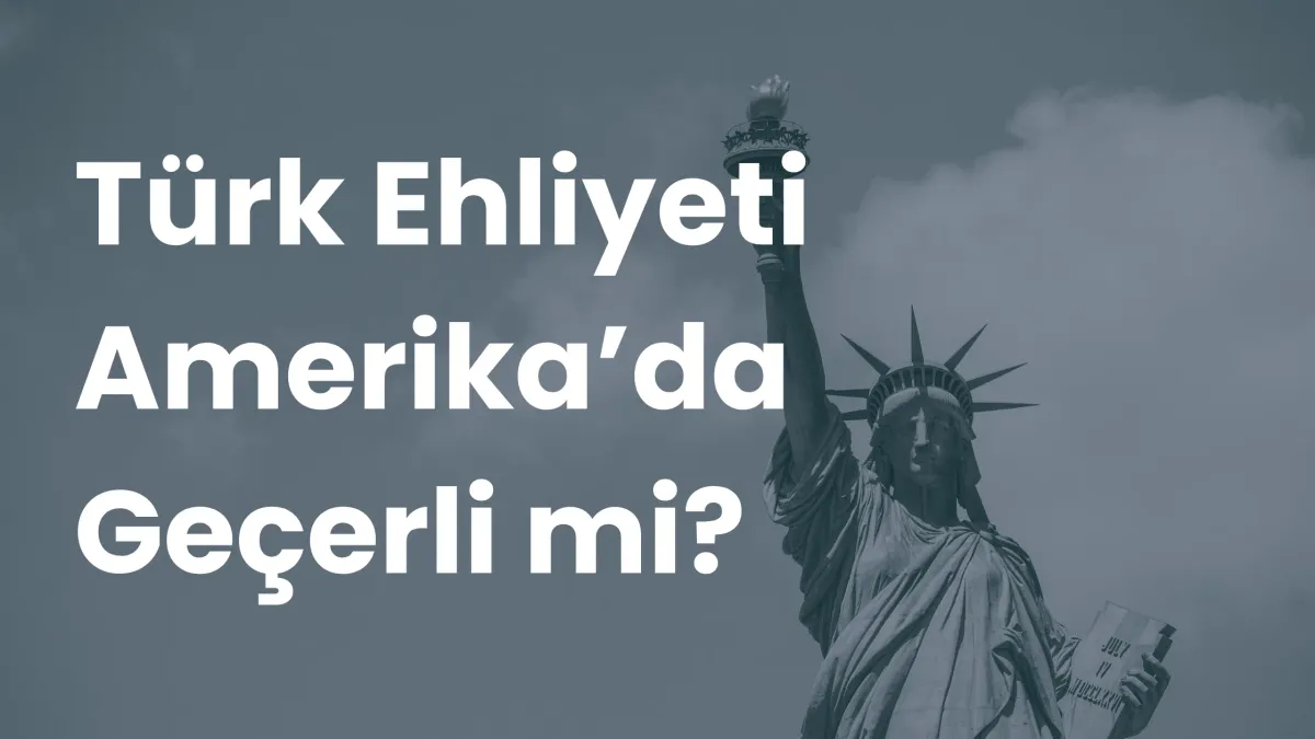 Özgürlük Heykeli önünde "Türk Ehliyeti Amerika'da Geçerli mi?" başlığı
