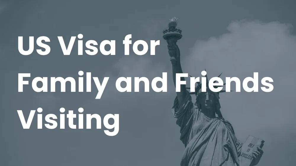 Close-up of a US visa label inside a passport